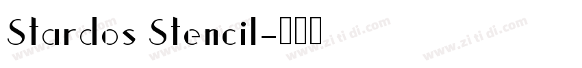 Stardos Stencil字体转换